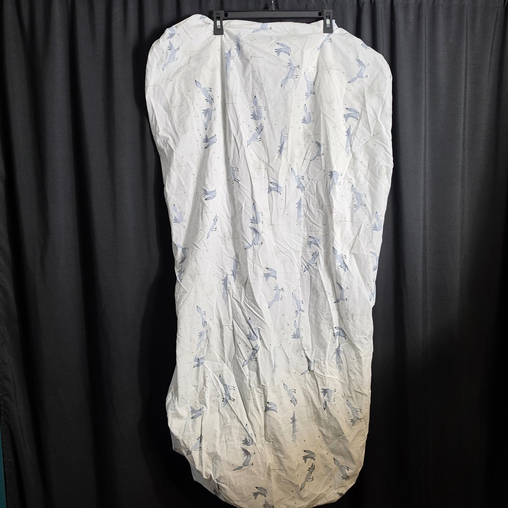 Pottery Barn Kids Organic Cotton Fitted Crib Sheet Fox Star Constellation Blue